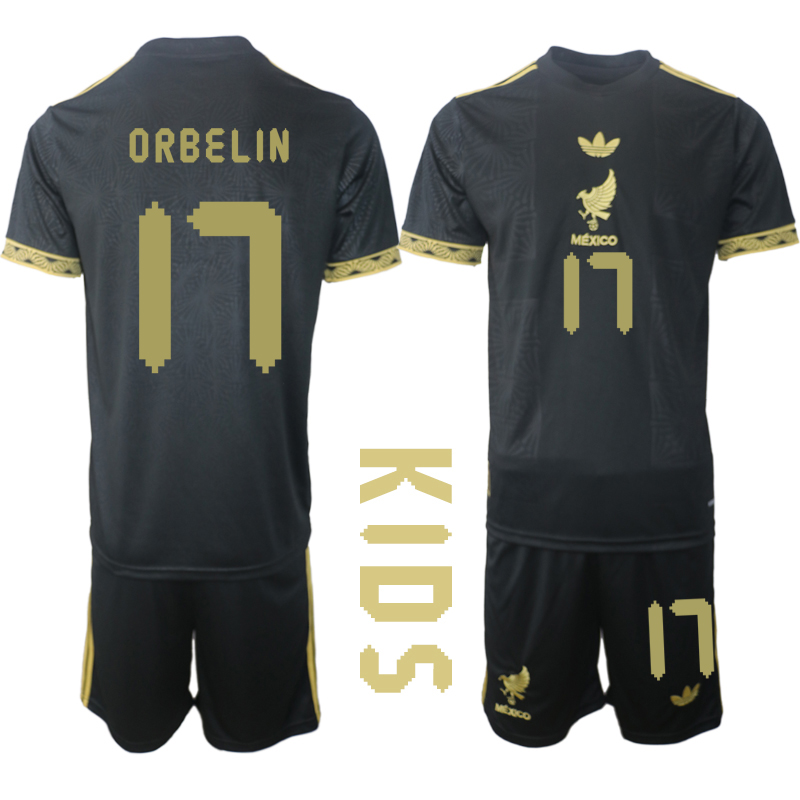 Youth 2025-2026 National Team Season Mexico Black 17 Soccer Jersey